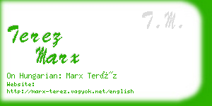 terez marx business card